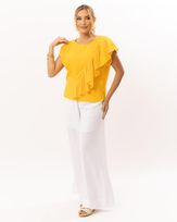 Blusa-Viscose-Frente-com-Babado-Manga-Curta-Amarelo