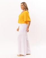 Blusa-Balone-Viscose-Mangas-Amplas-Amarelo-